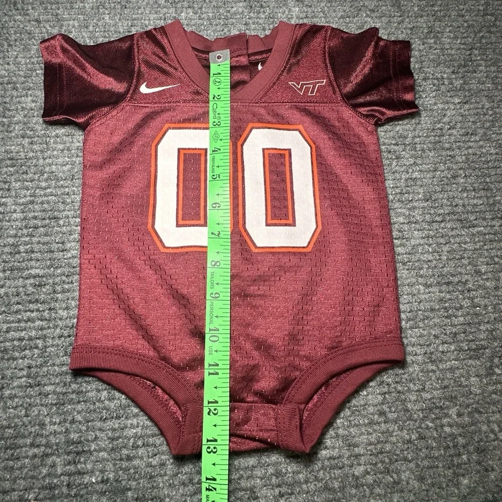 NIKE VIRGINIA TECH HOKIES FOOTBALL Romper 3/6 Months Collegiate‎